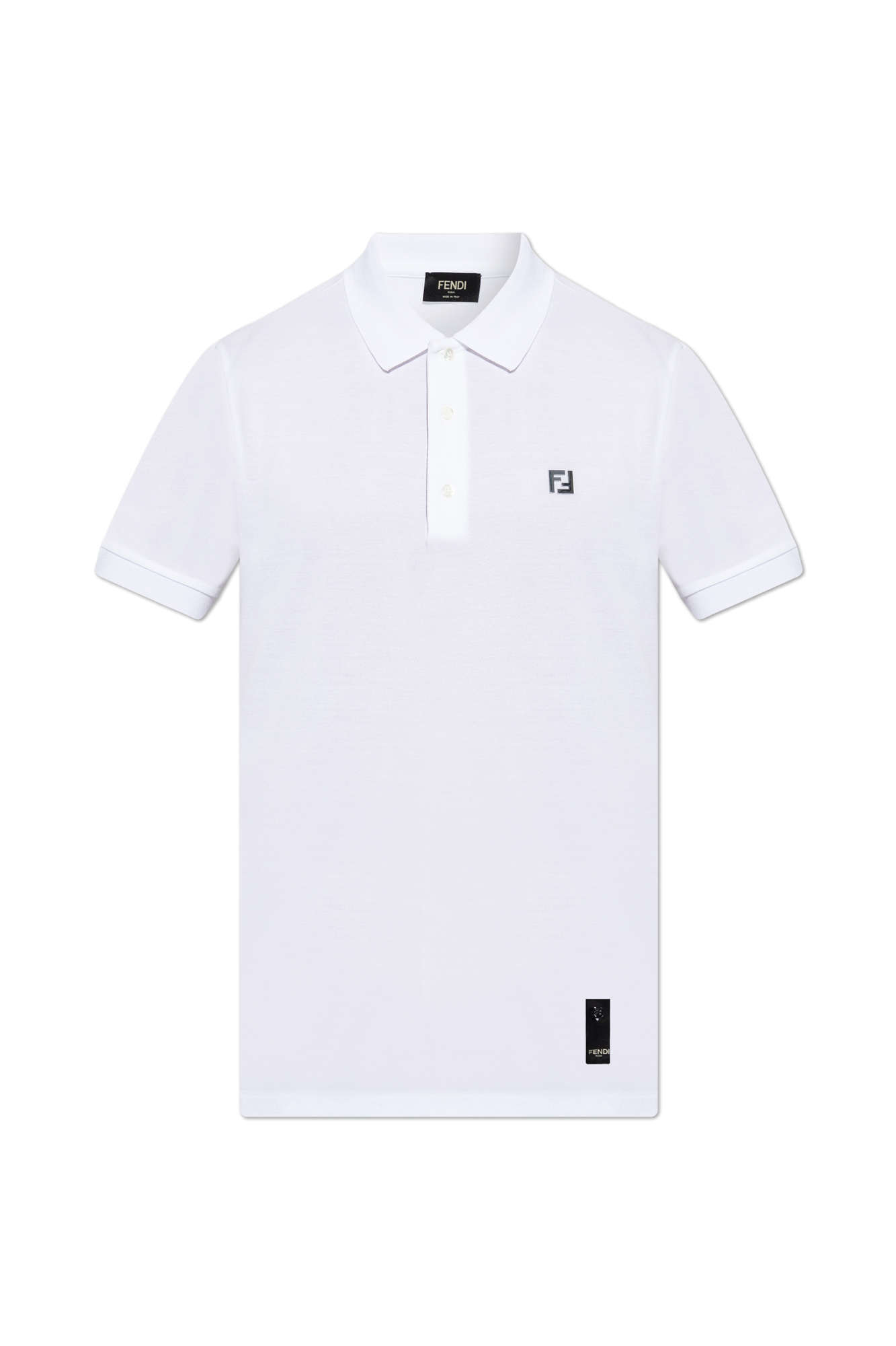 【関税＆送料込み】Fendi T-Shirt And Polo Shirt Polo shirt Fabric White | Fendi